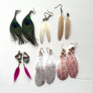 Assorted Feather Earrings
